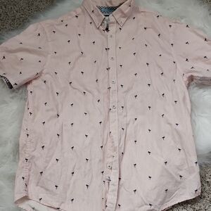 Men's Pink Patterned Shirt